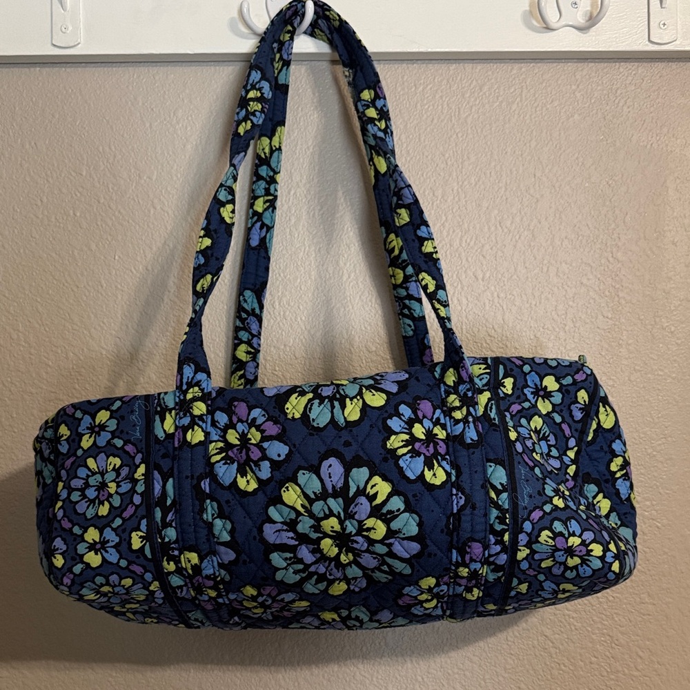 Vera Bradley Navy and Yellow Floral Travel Bag